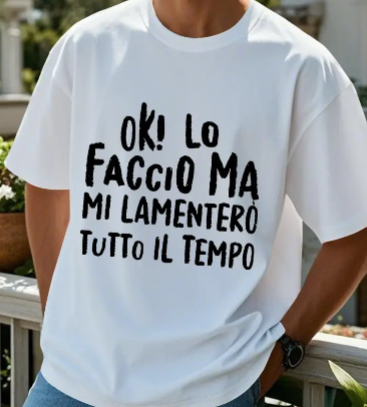 💥 T-SHIRT STILE E AUTOIRONIA 💥